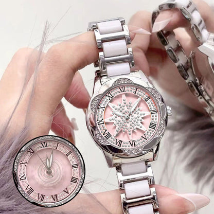 📢📢60 % de réduction !!!  💖 Montre à quartz pour femme avec strass