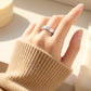 📢📢50 % de réduction !!! ✨Bague de mode en zircon scintillant plein cercle