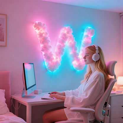 📢📢60 % de réduction !!! 🎅DIY Décor Lumineux Nuage Orageux LED avec Alimentation USB