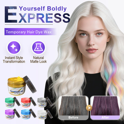 📢📢50 % de réduction !!!✨Cire colorante temporaire pour cheveux