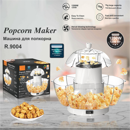 📢📢60 % de réduction !!!✨ Machine à pop-corn à air chaud automatique 1200W