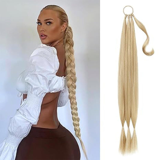 📢📢50 % de réduction !!!✨Extension légère pour queue de cheval longue tressée pour femmes