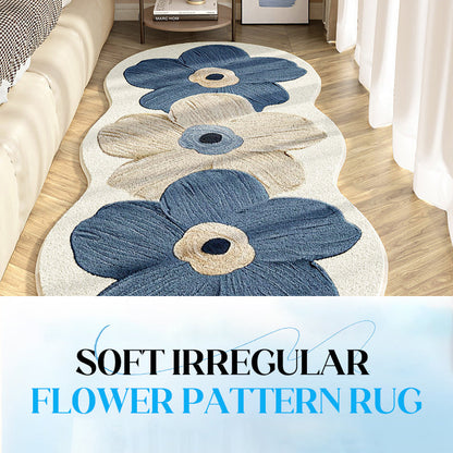 📢📢50 % DE RÉDUCTION !!🎅Tapis à motif floral irrégulier doux