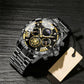 📢📢60 % de réduction !!! 🎅【🎁Le Cadeau de Noël🎁】Montre quartz lumineuse et étanche pour homme avec roue à ailettes