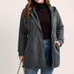 Relaxed Fit Hooded Jacket with Textured Weave
