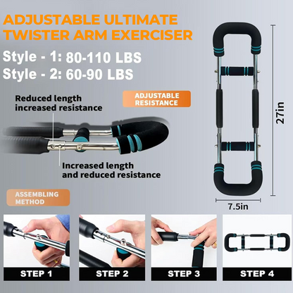 📢📢60% de réduction !! ⏰Barre lestée réglable 60–110 lb – Entraîneur de bras & pectoraux portable pour fitness à domicile ! ✨🔥