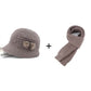 📢📢50 %  DE RÉDUCTION !! ⏰Ensemble chapeau et écharpe d'hiver pour femme