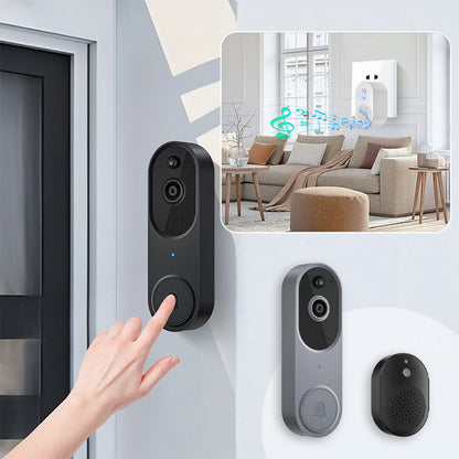 📢📢60 %  DE RÉDUCTION !! ⏰Sonnette et Carillon avec Vidéo HD sans Fil pour Maison Intelligente