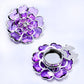 Boutons de manchette et broche florale chic ornés de strass