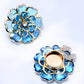 Boutons de manchette et broche florale chic ornés de strass