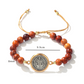 📢📢50 % de réduction !! ⏰🛡️Le compagnon d'un gardien✨Bracelet Saint-Benoît en perles de bois naturel🎁Ajustable, convient aux hommes et aux femmes