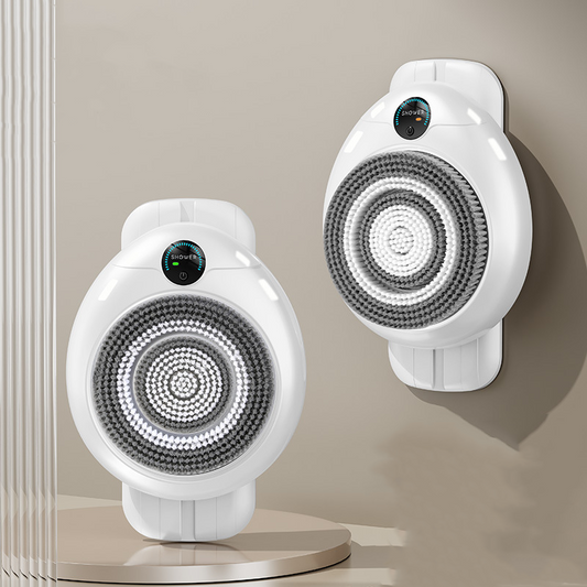📢📢50 % de réduction !! ⏰ Scrubber électrique mural – Massage 3D, design horizontal et étanche ⚡