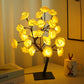 📢📢50 % de réduction !! ⏰🌹✨Veilleuse arbre avec motif fleur de rose, lampe de table alimentée par USB