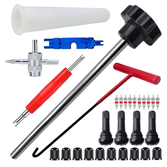 📢📢50 % de réduction !! ⏰Kit d’outils pour valve de pneu de voiture à changement rapide