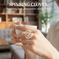 📢📢50 % de réduction !! ⏰Bague tournante trèfle à quatre feuilles porte-bonheur