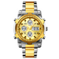 📢📢60% DE RÉDUCTION !! ⏰ Montre Analogique-Numérique Militaire Étanche pour Hommes – 48mm, Multifonction & Bracelet en Acier Inoxydable ! 🕰️💪