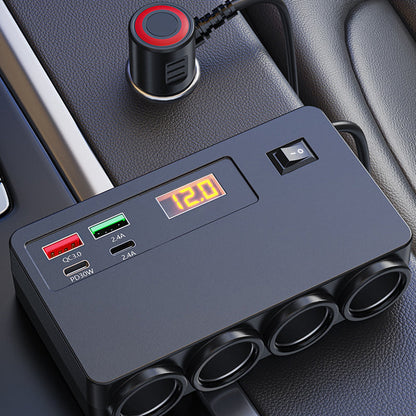📢📢50 % de réduction !! ⏰Adaptateur allume-cigare 120 W avec 4 ports USB