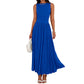 📢📢60 % de réduction !! ⏰Robe longue élégante à col rond pour femme 👗