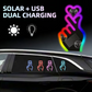 📢📢50 % de réduction !! ⏰Lampe LED solaire pour voiture en forme de geste cœur