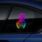 📢📢50 % de réduction !! ⏰Lampe LED solaire pour voiture en forme de geste cœur