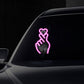 📢📢50 % de réduction !! ⏰Lampe LED solaire pour voiture en forme de geste cœur