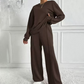 📢📢40 % DE RÉDUCTION !!!⏰Ensemble confortable à manches longues et pantalon pour femme🆒