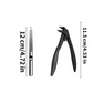 📢📢50 % DE RÉDUCTION !! ⏰Coupe-Ongles pour Seniors – Ouverture Extra-Large, Récupérateur Intégré & Prise Ergonomique (Argent/Noir)