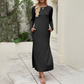 📢📢60 % de réduction !!⏰Robe t-shirt à manches longues pour femme