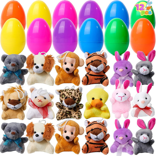 📢📢50 % de réduction !! ⏰Œufs de Pâques Préremplis avec des Animaux en Peluche