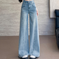 🎉60% DE RÉDUCTION ! ✨ Jean Large à Jambes Larges pour Femme avec Strass – Élégance, Confort & Silhouette Allongée ! 👖🔥
