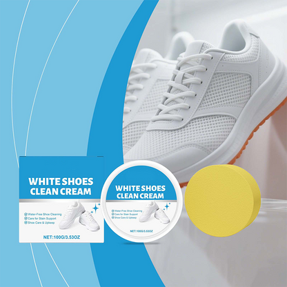 📢📢achetez 2 et obtenez 1 gratuit ⏰Crème nettoyante sans eau pour chaussures blanches