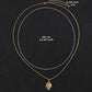 📢📢50 % de réduction !! ⏰Ensemble collier pendentif Sun & Moon Spliced