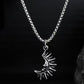 📢📢50 % de réduction !! ⏰Ensemble collier pendentif Sun & Moon Spliced