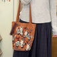 📢📢50 % de réduction !! ⏰Sac fourre-tout en toile brodé zèbre