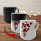 📢📢60 % de réduction !! ⏰Tasse en céramique avec poignée en forme de cœur qui change de couleur pour la Saint-Valentin