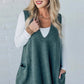 📢📢60 % de réduction !! ⏰Gilet à col en V ample pour femme avec poches