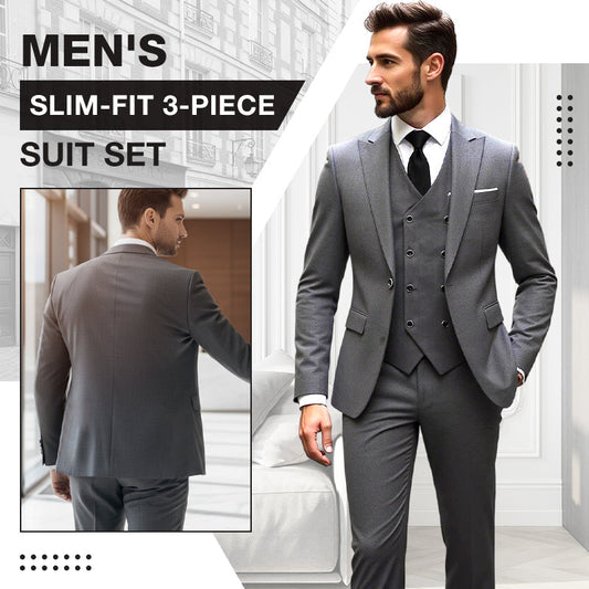 Costume 3 pièces coupe slim pour homme
