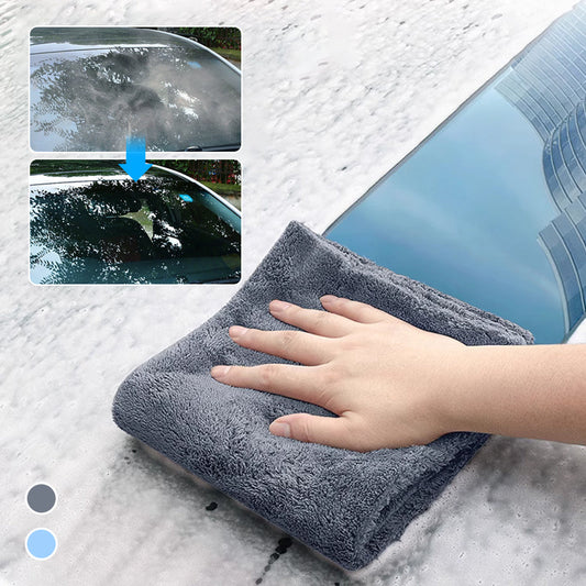 📢📢50 % de réduction !!⏰Serviette de nettoyage épaisse et absorbante en microfibre pour voiture