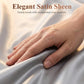 📢📢50 % de réduction !! ⏰ Drap Plat en Satin Uni – Toucher Extrêmement Doux, Sensation Apaisante & Idéal pour le Sommeil 😴✨