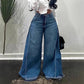📢📢60 % de réduction !! ⏰Jean oversize à taille haute et jambes larges pour femme