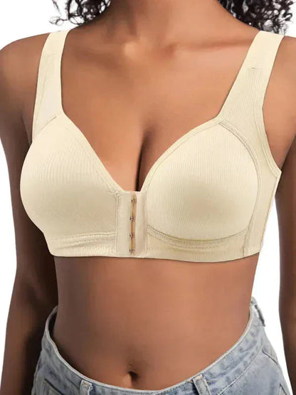 💕 50% DE RÉDUCTION! 👙 Soutien-Gorge Push-Up à Fermeture Avant – Sans Armatures, Sans Coutures & Soutien Latéral 🌸