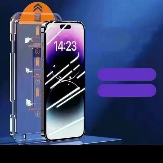 📢📢Offre spéciale，1 acheté，2 offerts⏰Protecteur d'écran en verre trempé HD/anti-regards indiscrets avec installation anti-poussière automatique