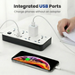 🔌 50% DE RÉDUCTION ! ⚡ Multiprise avec Longue Rallonge – PP & Cuivre – USB & Protection Surtension for Bureau & Maison