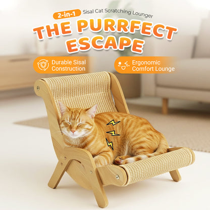 📢📢30~50 % de réduction !! ⏰Lit griffoir 2 en 1 en sisal pour chat