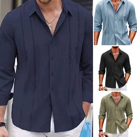 📢📢40% DE RÉDUCTION !! ⏰Top à manches longues unicolore pour hommes