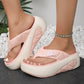 📢📢50% DE RÉDUCTION !! ⏰Tongs à Plateforme Bicolores pour Femmes – Semelle Épaisse, Confort EVA & Style Été 2026 🌸👡