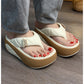 📢📢50% DE RÉDUCTION !! ⏰Tongs à Plateforme Bicolores pour Femmes – Semelle Épaisse, Confort EVA & Style Été 2026 🌸👡