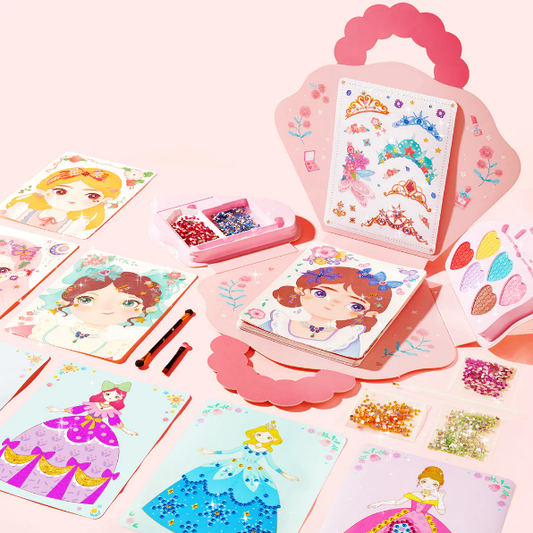 📢📢50% DE RÉDUCTION !! ⏰Ensemble de jeu d'habillage et de maquillage de princesse fantastique 3 en 1