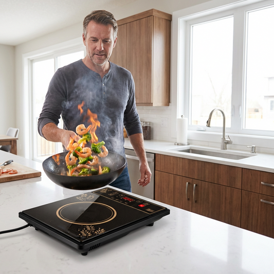 📢📢50% DE RÉDUCTION !! ⏰Cuisinière à induction haute puissance 2200 W