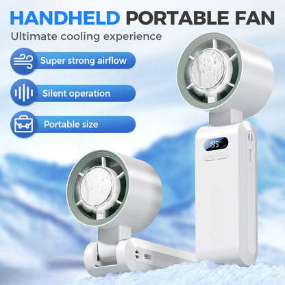 📢📢40 % DE RÉDUCTION !! ⏰sur un ventilateur portable avec refroidisseur à glace⚡🥶 Ventilateur brumisateur personnel pour les sports de plein air, les voyages et la salle de sport | Rechargeable, 3 vitesses, rafraîchissement instantané